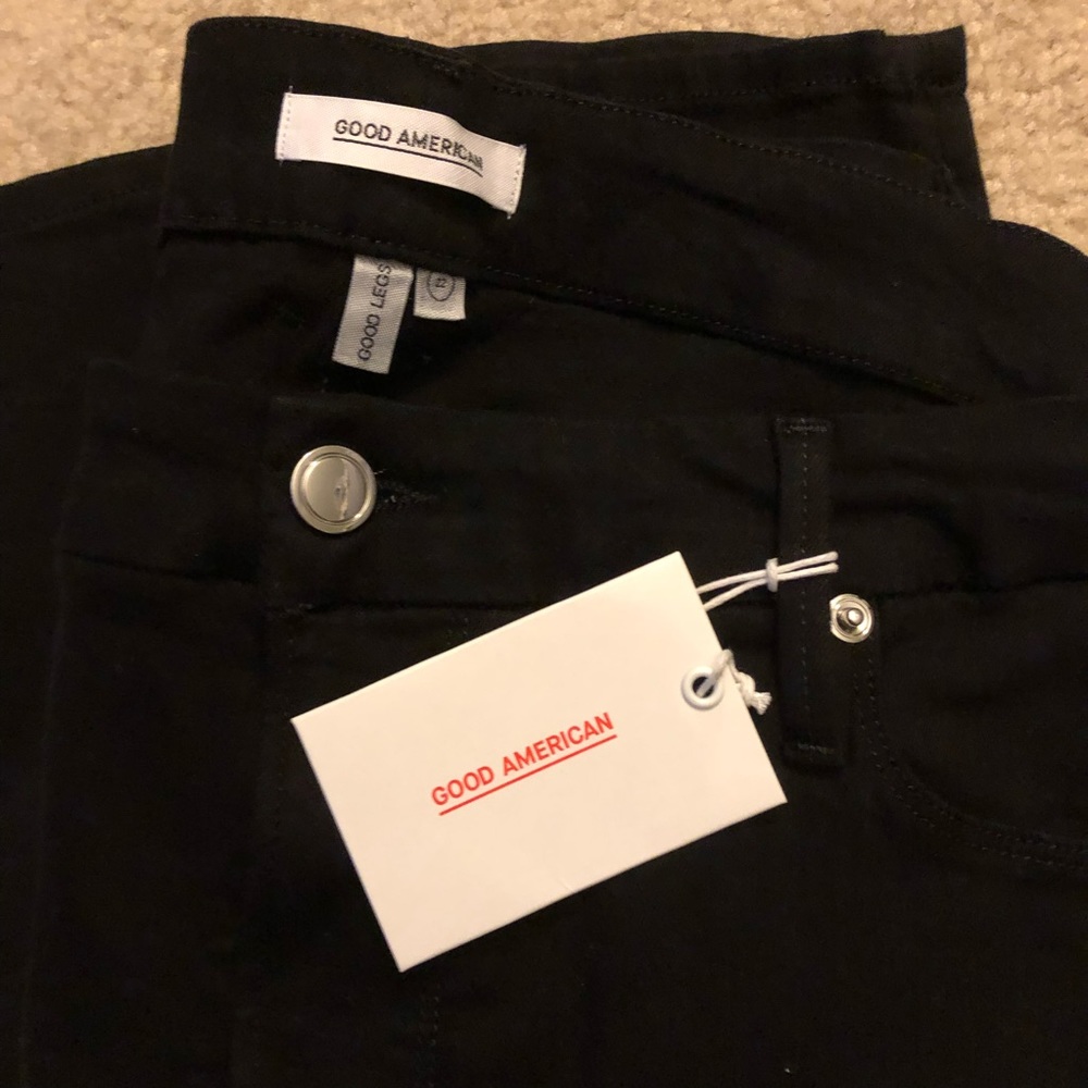 Good American Good Leg Black Jeans